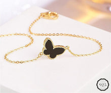 Load image into Gallery viewer, New Modern Fashion Gold Bracelet For Girl Elegant 925 Silver Jewelry Butterfly Shaped Bracelets Luxury For Female Wedding Party Ornament
