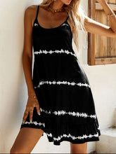 Load image into Gallery viewer, Black Contrast Printed Mini Dress Trendy &amp; Modern Women Dress
