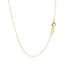 Load image into Gallery viewer, 14k Yellow Gold Necklace with Cat Symbol in Mother of Pearl
