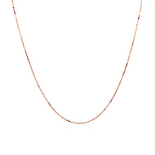 Load image into Gallery viewer, 14k Rose Gold Classic Box Chain 0.6mm
