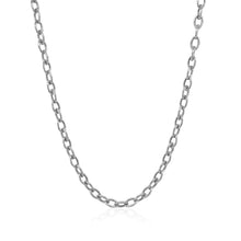 Load image into Gallery viewer, 3.5mm 14k White Gold Pendant Chain with Textured Links
