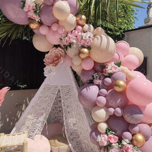 Load image into Gallery viewer, 85Pcs Purple Pink Balloon Arch Garland For Festival Family Engagement Wedding Birthday Theme Anniversary Celebration Decoration For Party
