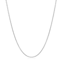 Load image into Gallery viewer, 14k White Gold Round Cable Link Chain 1.2mm
