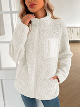 Load image into Gallery viewer, Winter Warm Zip Up Long Sleeve Jacket Fuzzy Cozy &amp; Stylish Jacket Cold-Weather Essential Outdoor Jacket
