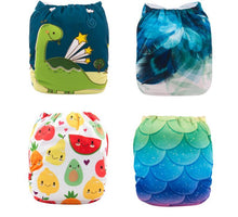 Load image into Gallery viewer, ModernLuxury Printed Baby Cloth Diaper Reusable Cloth Nappy Snap Adjustable Pocket Diaper Nappies For Baby Kids
