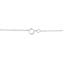 Load image into Gallery viewer, .925 Sterling Silver Pave-Set Diamond Accent Angel Wing 18" Double Heart Pendant Necklace (I-J Color, I1-I2 Clarity)
