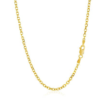 Load image into Gallery viewer, 2.3mm 14k Yellow Gold Diamond Cut Cable Link Chain
