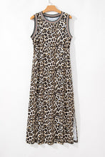 Load image into Gallery viewer, Luxury Leopard Print Sleeveless Maxi Dress Modern &amp; Trendy Statement Piece Charming Dress
