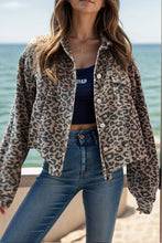 Load image into Gallery viewer, Lightweight Leopard Button Down Long Sleeve Jacket Bold &amp; Trendy Luxury Print Outerwear
