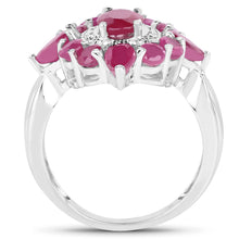 Load image into Gallery viewer, 3.04 Carat Glass Filled Ruby .925 Sterling Silver Ring
