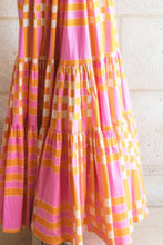 Load image into Gallery viewer, Girls Charming Color Block Tie Shoulder Dress Elegant &amp; Playful Summer Style

