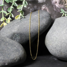 Load image into Gallery viewer, 14k Yellow Gold Diamond Cut Cable Link Chain 1.1mm
