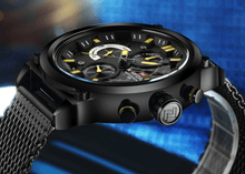 Load image into Gallery viewer, Men's Multifunction Analog Quartz Watches Waterproof Wrist Watch With Stainless Steel Mesh Band Excellent Design Perfect Gift
