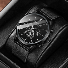 Load image into Gallery viewer, New Fashion Luminous Mens Watches Luxury Sport Quartz Mesh Strap Elegant  Waterproof Wristwatch For Men

