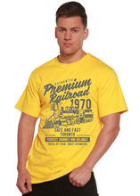Load image into Gallery viewer, Premium Railroad Spun Bamboo® Men's Bamboo Viscose/Organic Cotton Short Sleeve Graphic T-Shirt
