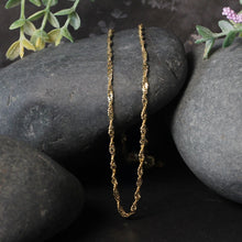 Load image into Gallery viewer, 2.1mm 14k Yellow Gold Singapore Chain
