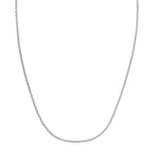 Load image into Gallery viewer, Double Extendable Cable Chain in 14k White Gold (1.40 mm)
