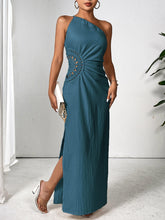 Load image into Gallery viewer, One Shoulder Sleeveless Maxi Dress Elegant &amp; Sophisticated Evening Wear Women Luxury Party Dress

