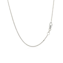 Load image into Gallery viewer, 14k White Gold Diamond Cut Rolo Chain 1.1mm
