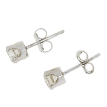 Load image into Gallery viewer, .75ct Diamond Stud Earrings 14KT White Gold
