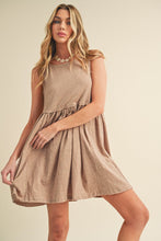 Load image into Gallery viewer, Round Neck Mini Tank Dress For Women–Comfortable, Versatile &amp; Perfect for Casual or Dressy Occasions
