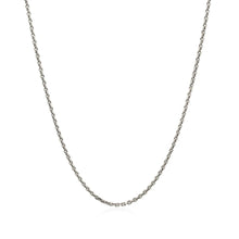 Load image into Gallery viewer, Sterling Silver Rhodium Plated Cable Chain 1.4mm
