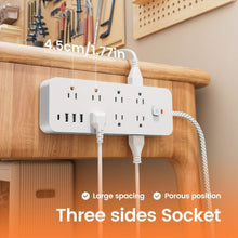 Load image into Gallery viewer, 18-Outlet Power Strip with USB &amp; Type-C – Surge Protection
