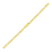 Load image into Gallery viewer, 2.8mm 14k Yellow Gold Figaro Anklet
