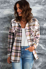 Load image into Gallery viewer, Classic Plaid Button Front Shirt Jacket with Breast Pockets Casual &amp; Minimalist Outerwear
