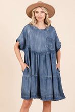 Load image into Gallery viewer, Oversized Mini Dress Relaxed Fit Boho Design Comfortable And Breathable Women Dress
