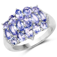Load image into Gallery viewer, 3.08 Carat Genuine Tanzanite .925 Sterling Silver Ring
