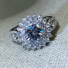 Load image into Gallery viewer, 8mm Zirconia Zinc Alloy Ring
