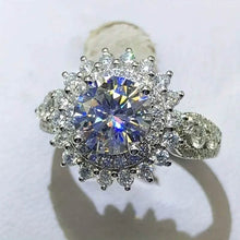 Load image into Gallery viewer, 8mm Zirconia Zinc Alloy Ring
