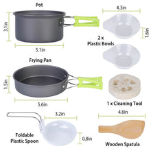 Load image into Gallery viewer, 9-Piece: Camping Cookware Set
