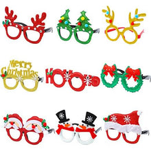 Load image into Gallery viewer, 9-Pieces: Christmas Glitter Party Glasses Frame
