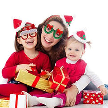 Load image into Gallery viewer, 9-Pieces: Christmas Glitter Party Glasses Frame
