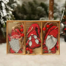 Load image into Gallery viewer, 9-Pieces: Festive Christmas Wooden Hanging Box
