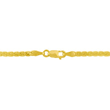 Load image into Gallery viewer, 14K Yellow and White Gold 1/4 Cttw Princess Cut Diamond Channel-Set â€œVâ€ Shape 18" Pendant Necklace (H-I Color, SI2-I1 Clarity)
