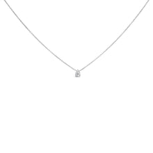 Load image into Gallery viewer, 14K White Gold 1/10 Cttw Pear Shape Lab Grown Diamond Solitaire Pendant Necklace (F-G Color, VS2-SI1 Clarity)
