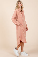 Load image into Gallery viewer, Button Down Long Sleeve Shirt Dress For Women – Casual, Timeless and Versatile Classic Shirt Dress for Year-Round Wear

