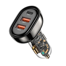 Load image into Gallery viewer, 90W 3 Ports Fast Car Charger USB and Type C
