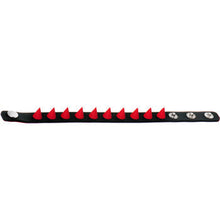 Load image into Gallery viewer, Red Rubber Spike Punk Cuff Bracelet
