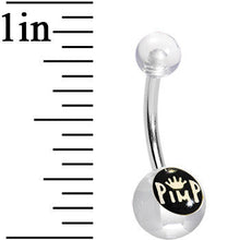Load image into Gallery viewer, Clear Acrylic Pimp King Belly Ring
