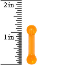 Load image into Gallery viewer, 4G Sunshine Orange UV Acrylic Straight Barbell
