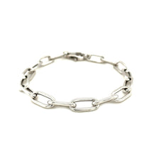 Load image into Gallery viewer, Sterling Silver Wide Paperclip Chain Bracelet

