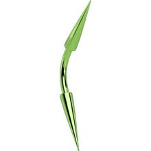 Load image into Gallery viewer, 14G 3/8 Green Anodized Titanium Curved Barbell
