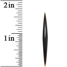 Load image into Gallery viewer, 6G Organic Black Horn Straight Taper 4mm
