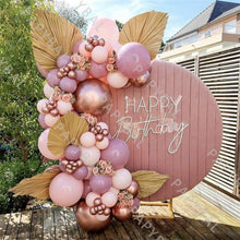 Load image into Gallery viewer, 91Pcs Rose Gold Retro Pink &amp; Gold Latex Balloons For Wedding Birthday Party Decoration And Baby Shower
