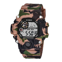 Load image into Gallery viewer, Shock Military Army Mens Watch In Camouflage  Style With LED Digital Back Light With Luminous  Effect
