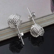 Load image into Gallery viewer, 925 Silver Love Nut Stud Earrings
